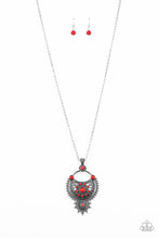 Load image into Gallery viewer, Solar Energy Red Stone Necklace Paparazzi Accessories
