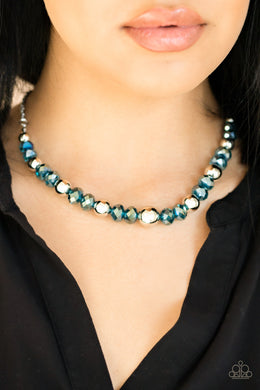 Jewel Jam Blue Necklace Paparazzi Accessories