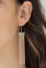 Load image into Gallery viewer, Twinkling Tapestry Gold Earrings Paparazzi Accessories