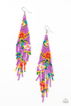 Load image into Gallery viewer, Beaded Gardens Purple Seed Bead Earrings Paparazzi Accessories