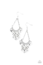 Load image into Gallery viewer, Bling Bouquets White Earring Paparazzi Accessories