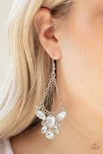 Load image into Gallery viewer, Bling Bouquets White Earring Paparazzi Accessories