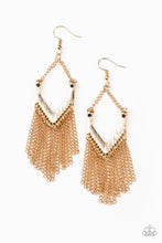 Load image into Gallery viewer, Unchained Fashion Gold Earrings Paparazzi Accessories