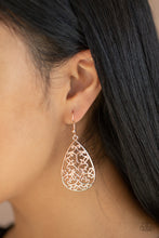 Load image into Gallery viewer, Divine Vine Rose Gold Earring Paparazzi Accessories