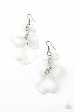 Load image into Gallery viewer, Fragile Florals White Earrings Paparazzi Accessories