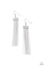 Load image into Gallery viewer, Twinkling Tapestry White Earrings Paparazzi Accessories