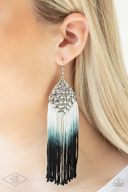Dip In - Black Earrings Paparazzi Accessories