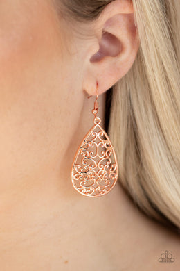 Divine Vine Copper Earring Paparazzi Accessories