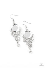 Load image into Gallery viewer, Elegantly Effervescent White Earrings Paparazzi Accessories