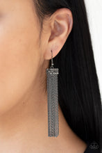 Load image into Gallery viewer, Twinkling Tapestry Black Earring Paparazzi Accessories