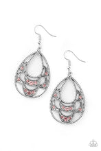 Load image into Gallery viewer, Malibu Macrame Pink Rhinestone Earring Paparazzi Accessories