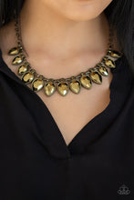 Load image into Gallery viewer, Fearless Is More Brass Necklace Paparazzi Accessories