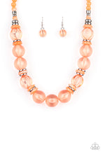 Load image into Gallery viewer, Bubbly Beauty Orange Necklace Paparazzi Accessories