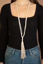 Load image into Gallery viewer, Hand-Knotted Knockout White Necklace Paparazzi Accessories