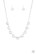 Load image into Gallery viewer, Iridescent Icing White Rhinestone Necklace Paparazzi Accessories