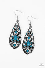 Load image into Gallery viewer, Fantastically Fanciful Blue Earrings Paparazzi Accessories