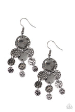 Load image into Gallery viewer, Do Chime In Black Gunmetal Earrings Paparazzi Accessories