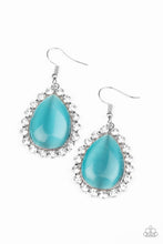 Load image into Gallery viewer, Teardrop Trendsetter Blue Earring Paparazzi Accessories