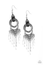 Load image into Gallery viewer, Southern Spearhead - Black Earrings Paparazzi Accessories