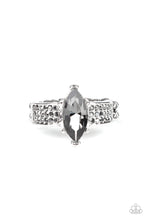Load image into Gallery viewer, Icy Iridescence Silver Rhinestone Ring Paparazzi Accessories