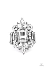 Load image into Gallery viewer, Things That Go Boom Black Gunmetal Rhinestone Ring Paparazzi Accessories