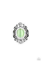 Load image into Gallery viewer, Dashingly Dewy Green Ring Paparazzi Accessories