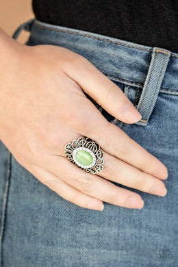 Dashingly Dewy Green Ring Paparazzi Accessories