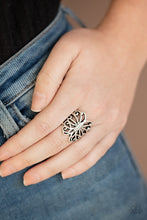 Load image into Gallery viewer, Wouldn&#39;t Hurt A Butterfly Silver Ring Paparazzi Accessories