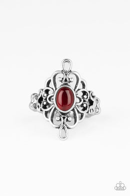 DEW Your Thing - Red Cat's Eye Ring Paparazzi Accessories