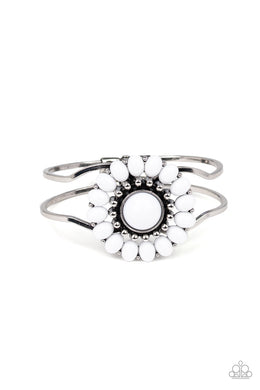 Posy Pop White Hinge Bracelet Paparazzi Accessories