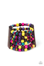 Load image into Gallery viewer, Don&#39;t Stop Belize-ing Multi Wood Bracelet Paparazzi Accessories