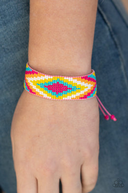 Beautifully Badlands Pink Seed Bead Bracelet Paparazzi Accessories