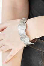 Load image into Gallery viewer, Pleasantly Posy Silver Bracelet Paparazzi Accessories