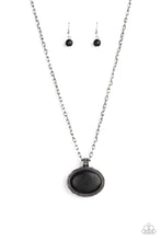 Load image into Gallery viewer, Sedimentary Colors - Black Stone Necklace Paparazzi Accessories