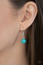 Load image into Gallery viewer, Sedimentary Colors Blue Stone Necklace Paparazzi Accessories
