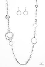 Load image into Gallery viewer, Amped Up Metallics Silver Necklace Paparazzi Accessories