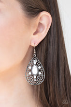 Load image into Gallery viewer, Modern Garden White Earring Paparazzi Accessories