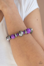 Load image into Gallery viewer, Majestic Masonry Purple Bracelet Paparazzi Accessories