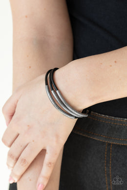 Magnetic Maverick Black Bracelet Paparazzi Accessories