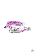 Load image into Gallery viewer, Colorfully Cupid Purple Bracelet Paparazzi Accessories