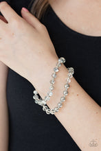 Load image into Gallery viewer, Millennial Grandeur White Stretchy Bracelet Paparazzi Accessories