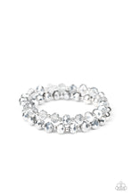 Load image into Gallery viewer, Millenial Grandeur Silver Stretchy Bracelets Paparazzi Accessories