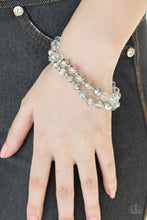 Load image into Gallery viewer, Millenial Grandeur Silver Stretchy Bracelets Paparazzi Accessories