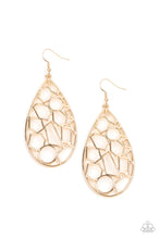 Load image into Gallery viewer, Reshaped Radiance Gold Earring Paparazzi Accessories