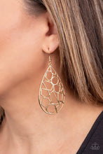 Load image into Gallery viewer, Reshaped Radiance Gold Earring Paparazzi Accessories