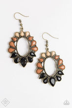Load image into Gallery viewer, Fashionista Flavor Brass Earring Paparazzi Accessories