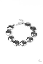 Load image into Gallery viewer, Fabulously Flashy - Silver Hematite Rhinestone Bracelet Paparazzi Accessories