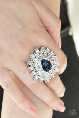 Whos Counting? - Blue Ring Paparazzi Accessories