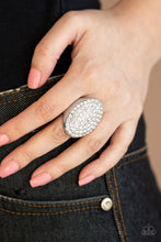 Load image into Gallery viewer, Bling Scene White Rhinestone Ring Paparazzi Accessories