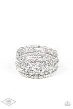 Load image into Gallery viewer, ICE Knowing You - Silver Coil Bracelet Paparazzi Accessories